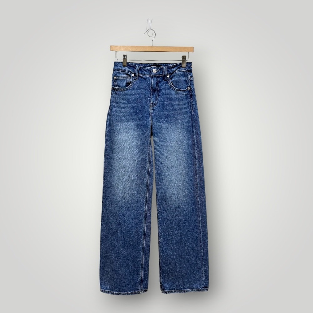 Quince Womens High Rise Wide Leg Jeans Medium Wash Size 26 Blue Denim Pants